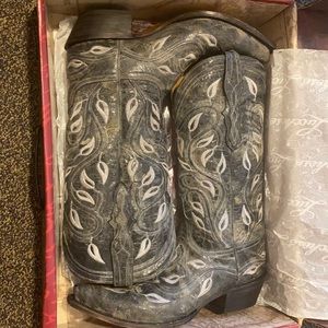 Lucchese size 10 black/grey